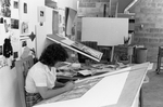 Art Student Working at Drafting Table by East Texas State University