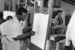 Student Figure Drawing in Charcoal by East Texas State University