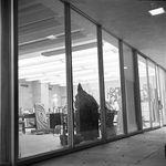 View Through Art Building Windows by East Texas State College