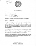 Memo from Jerry Morris to All Faculty and Staff, 1996-04-25