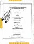 The Native American Association Inaugural Meeting Flier by East Texas State University