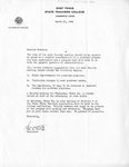 Letter from Sam H. Whitley to Faculty Members, 1944-03-21 by Samuel Henry Whitley