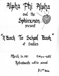 Alpha Phi Alpha and the Sphinxmen Present a Back to School Bash by Alpha Phi Alpha Fraternity