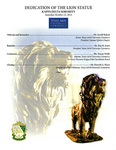 Dedication of the Lion Statue by Texas A&M University-Commerce