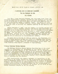 A Partial List of Services Rendered by the College in its War Effort