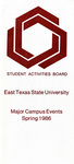 Major Campus Events Spring 1986 by East Texas State University